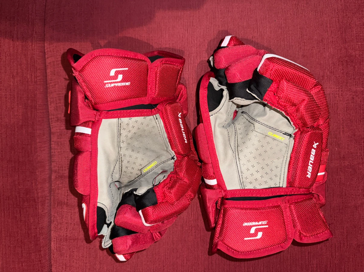 Bauer Supreme Mach Senior Hockey Gloves - Size 15 - red - photo 4