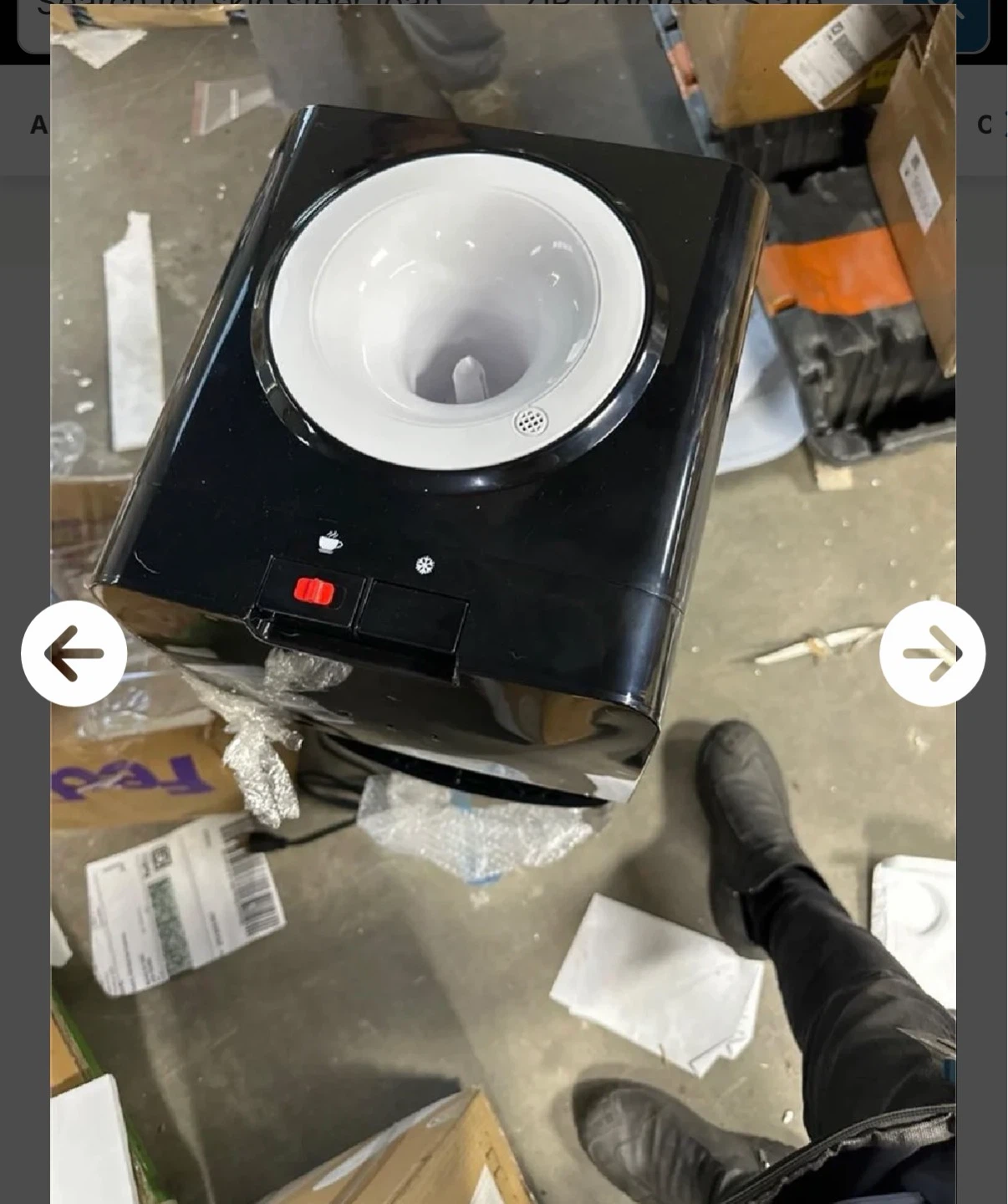 Black Water Cooler Dispenser with Bottom Storage - photo 5