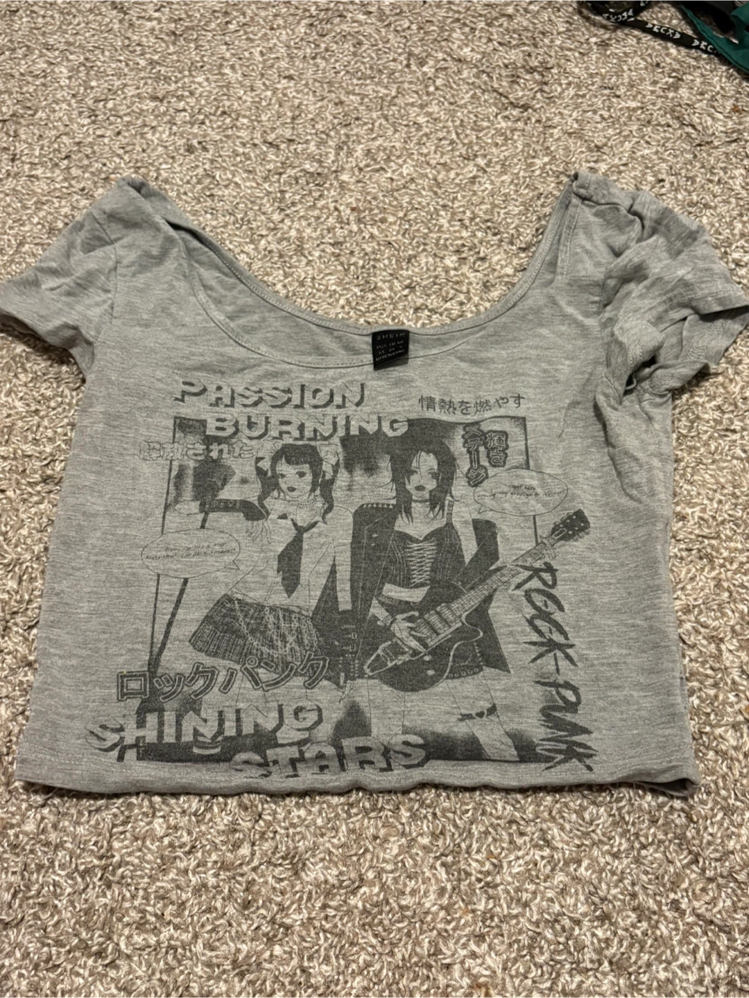 Grey Graphic Print T-Shirt