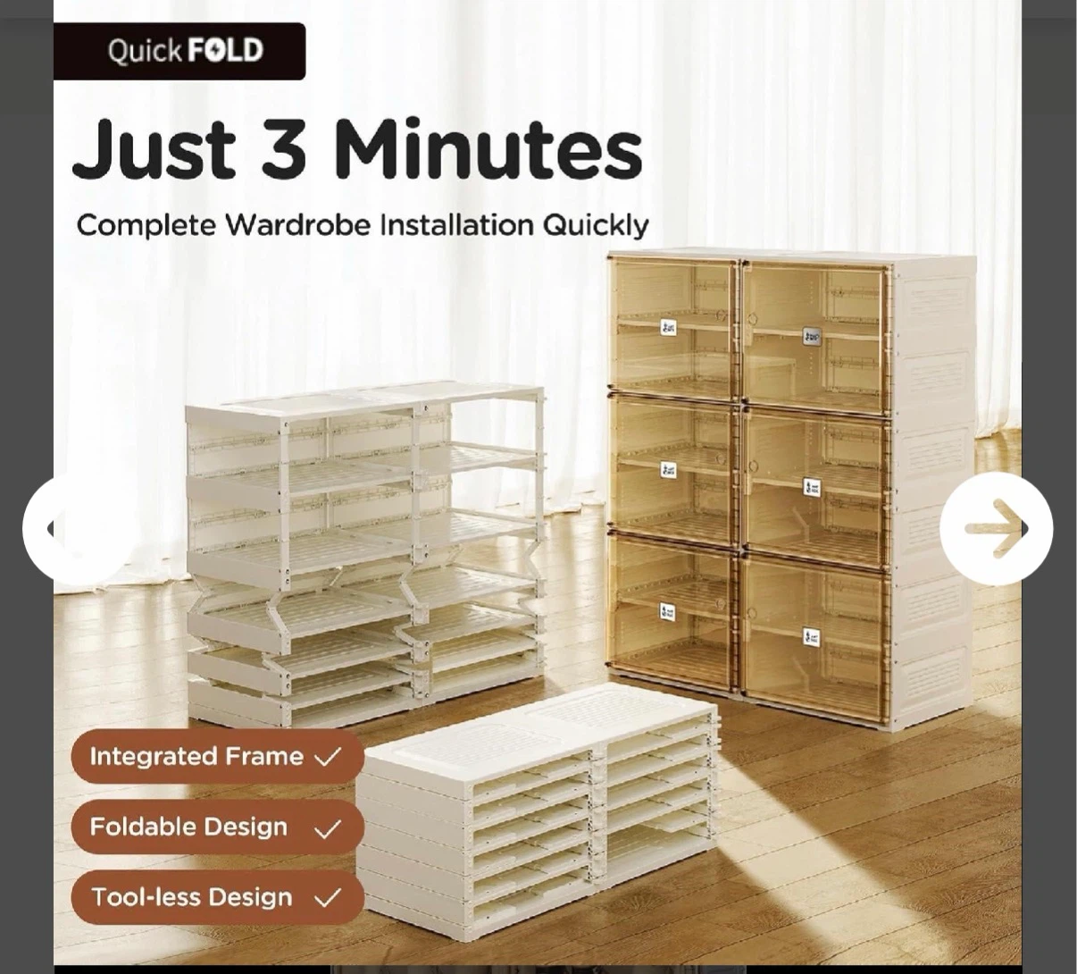10-Tier Folding Shoe Storage Cabinet - photo 3