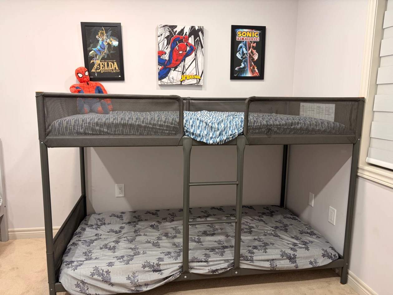 Grey Metal Bunk Bed