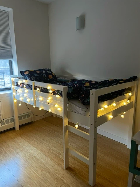 Twin size loft bed.