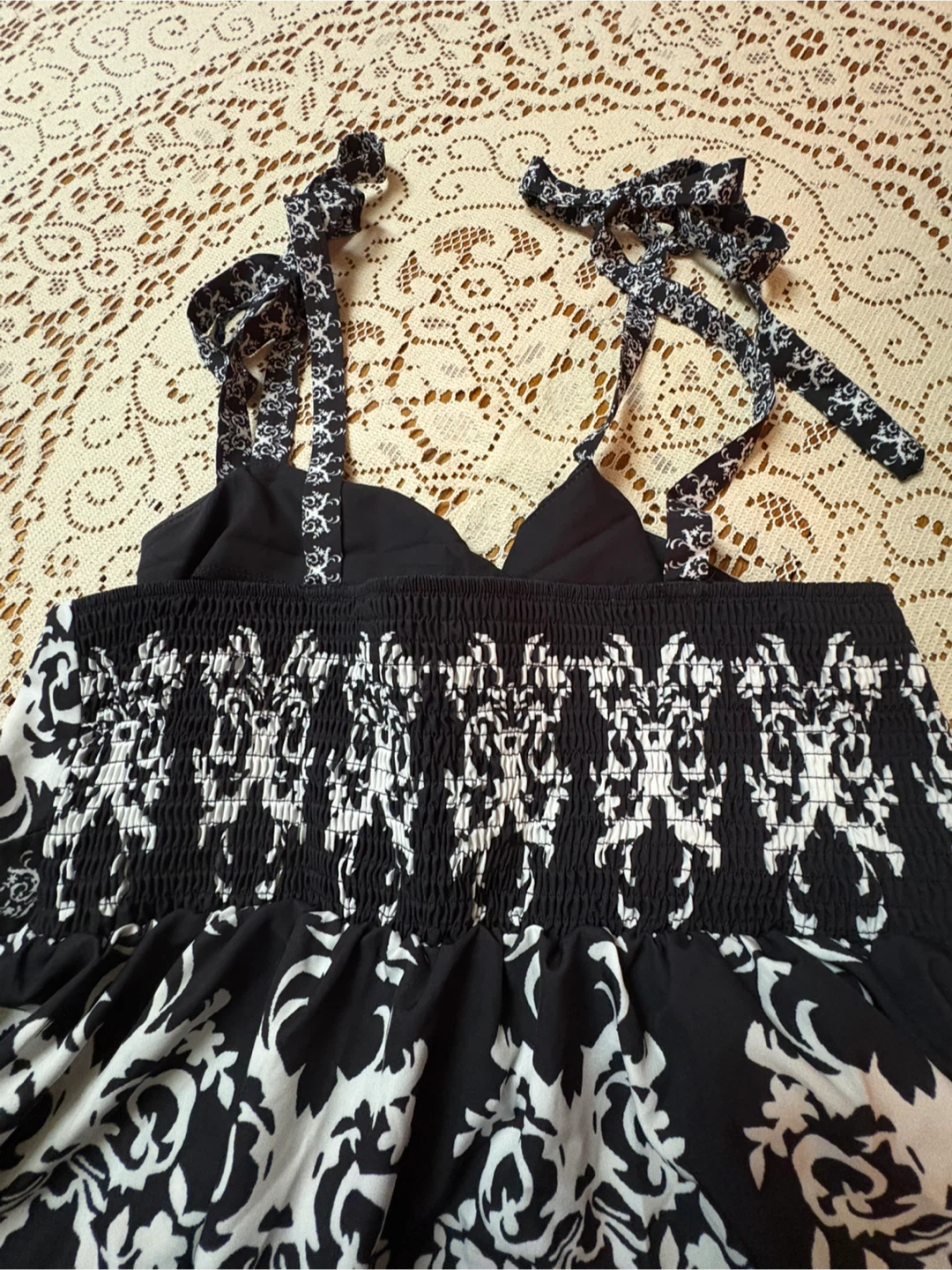 Black and White Floral Sundress - photo 3
