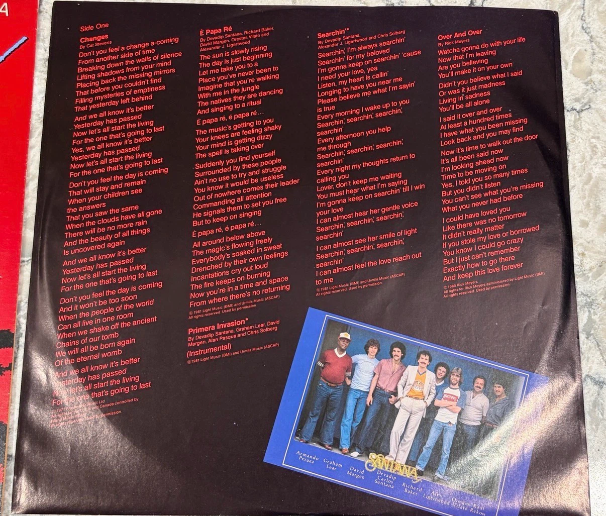 Santana – Zebop! 1981 Columbia LP Vinyl Record (FC 37158) - photo 3