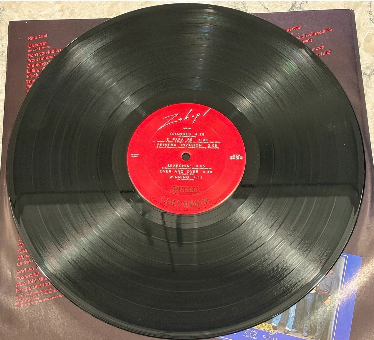 Santana – Zebop! 1981 Columbia LP Vinyl Record (FC 37158) - photo 5