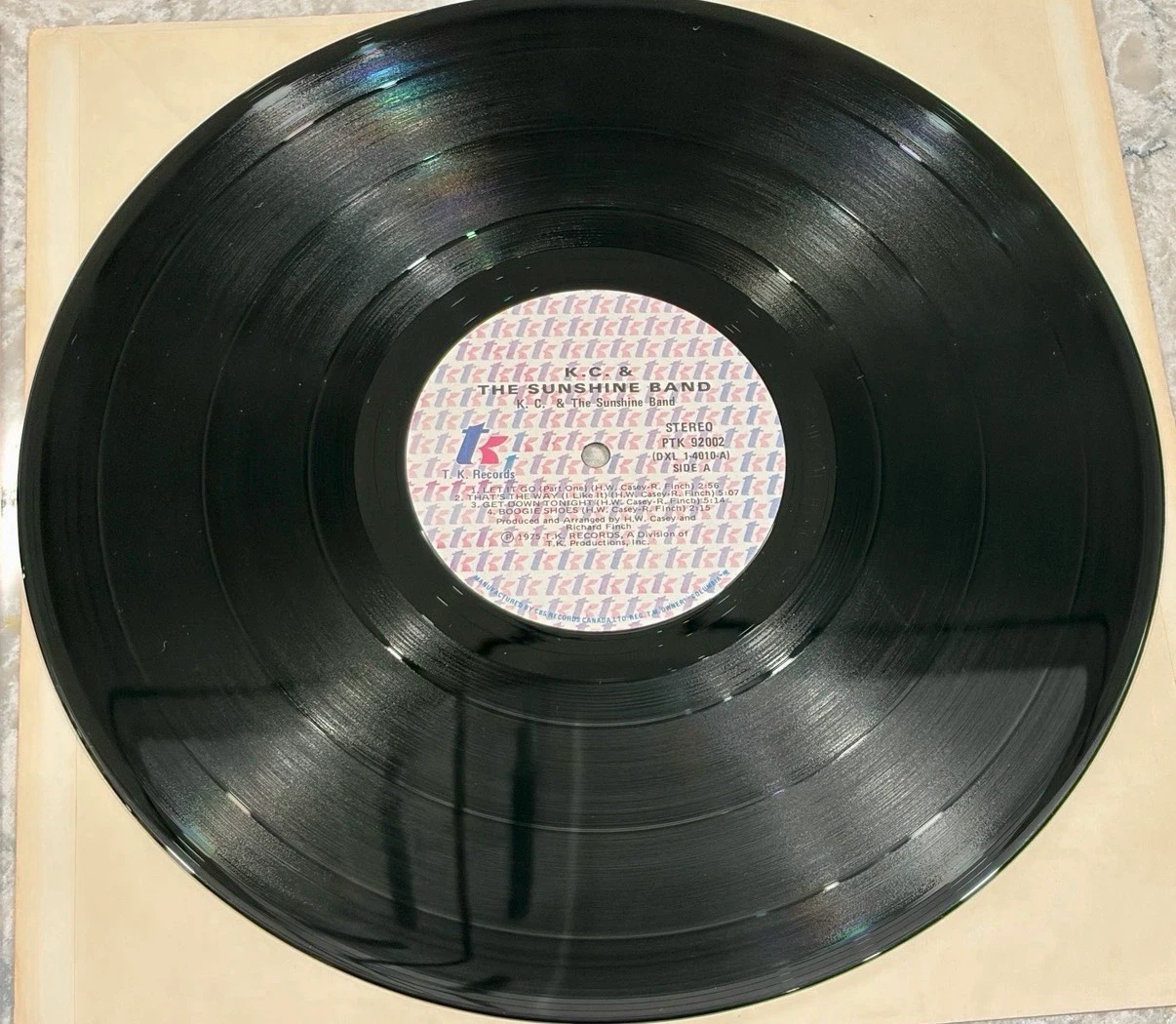 KC & The Sunshine Band 1975 Vinyl Record LP 🇨🇦 (PTK 92002) - photo 3