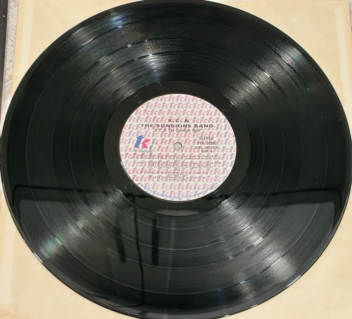 KC & The Sunshine Band 1975 Vinyl Record LP 🇨🇦 (PTK 92002) - photo 4
