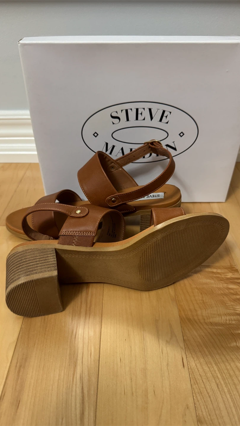 Steve Madden Tan Block Heel Sandals - photo 3