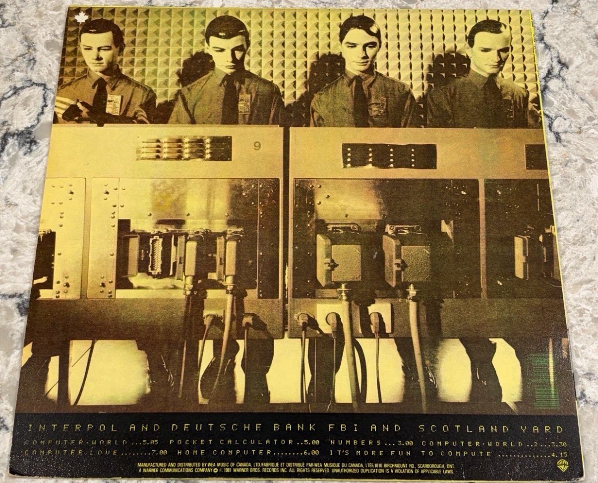 Kraftwerk Computer World 1981 🇨🇦 Pressing (XHS 3549) Record - photo 2