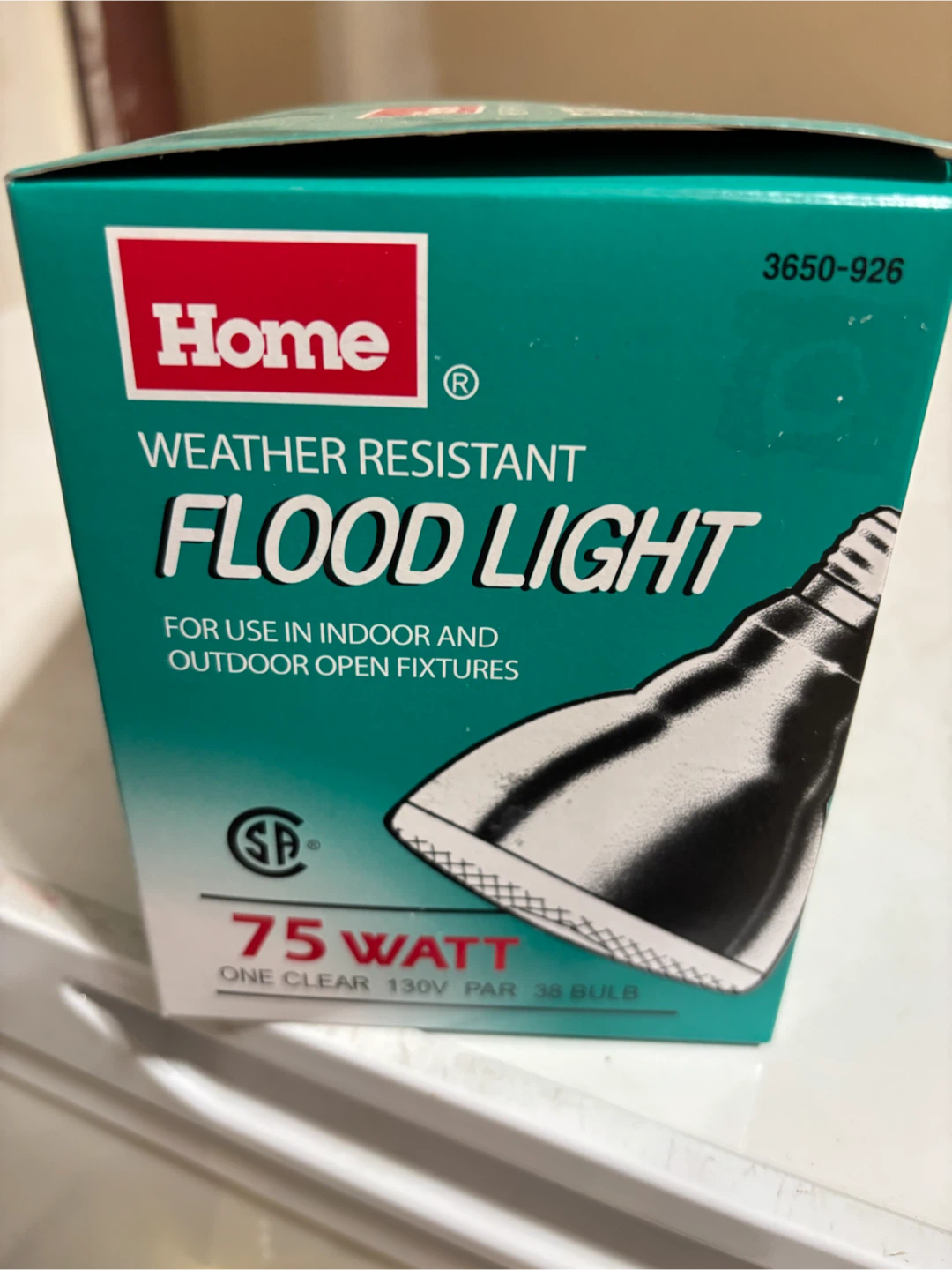 Brand new - Home Weather Resistant Flood Light - 75 Watt