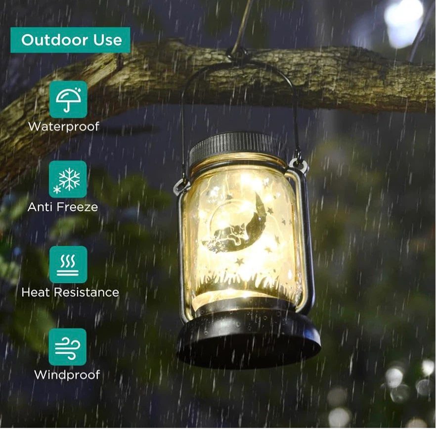 2 3-in-1 Outdoor Waterproof Solar Cat Lantern - photo 2