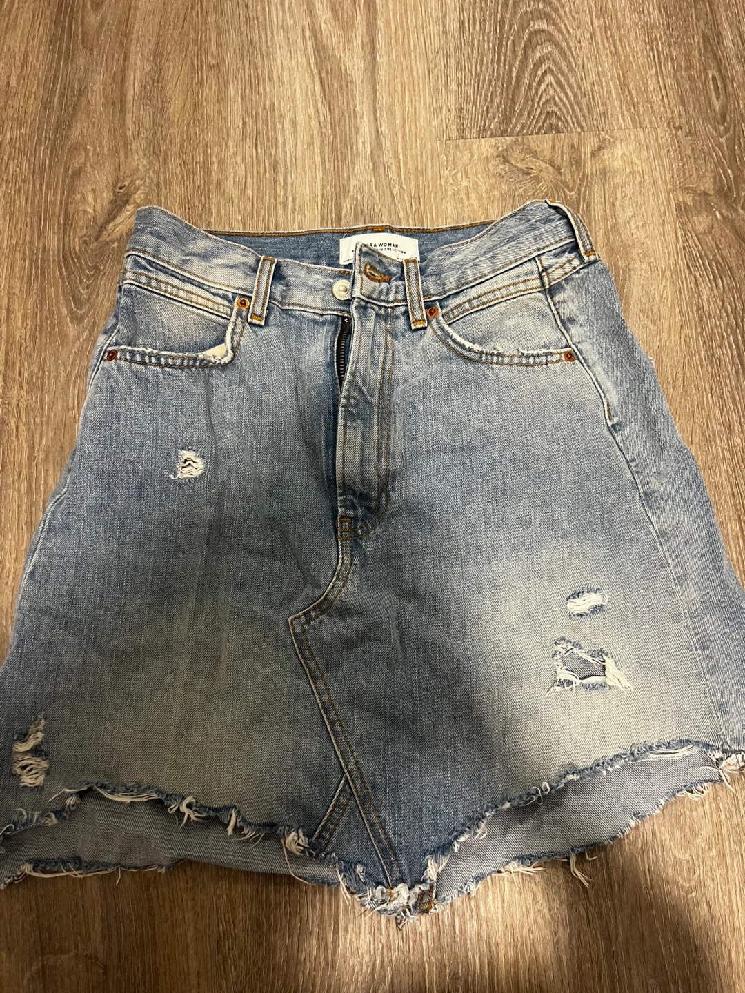 Zara Woman Denim Mini Skirt