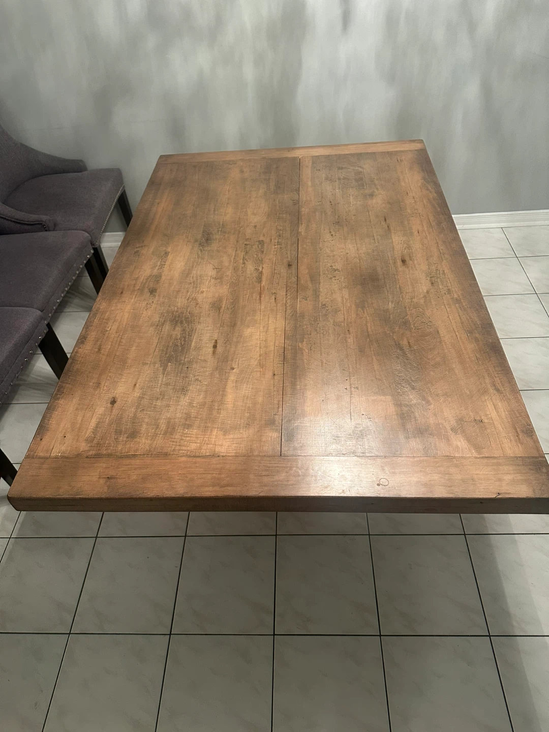 Custom made Solid Wood Country Harvest Dining Table