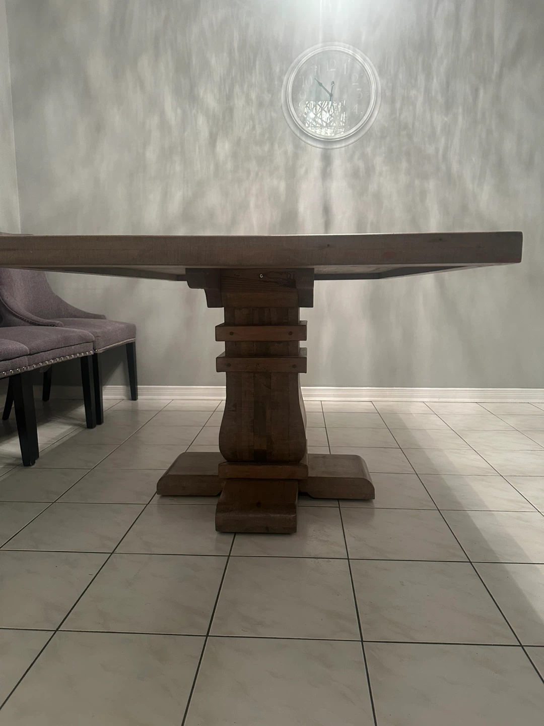 Custom made Solid Wood Country Harvest Dining Table - photo 2