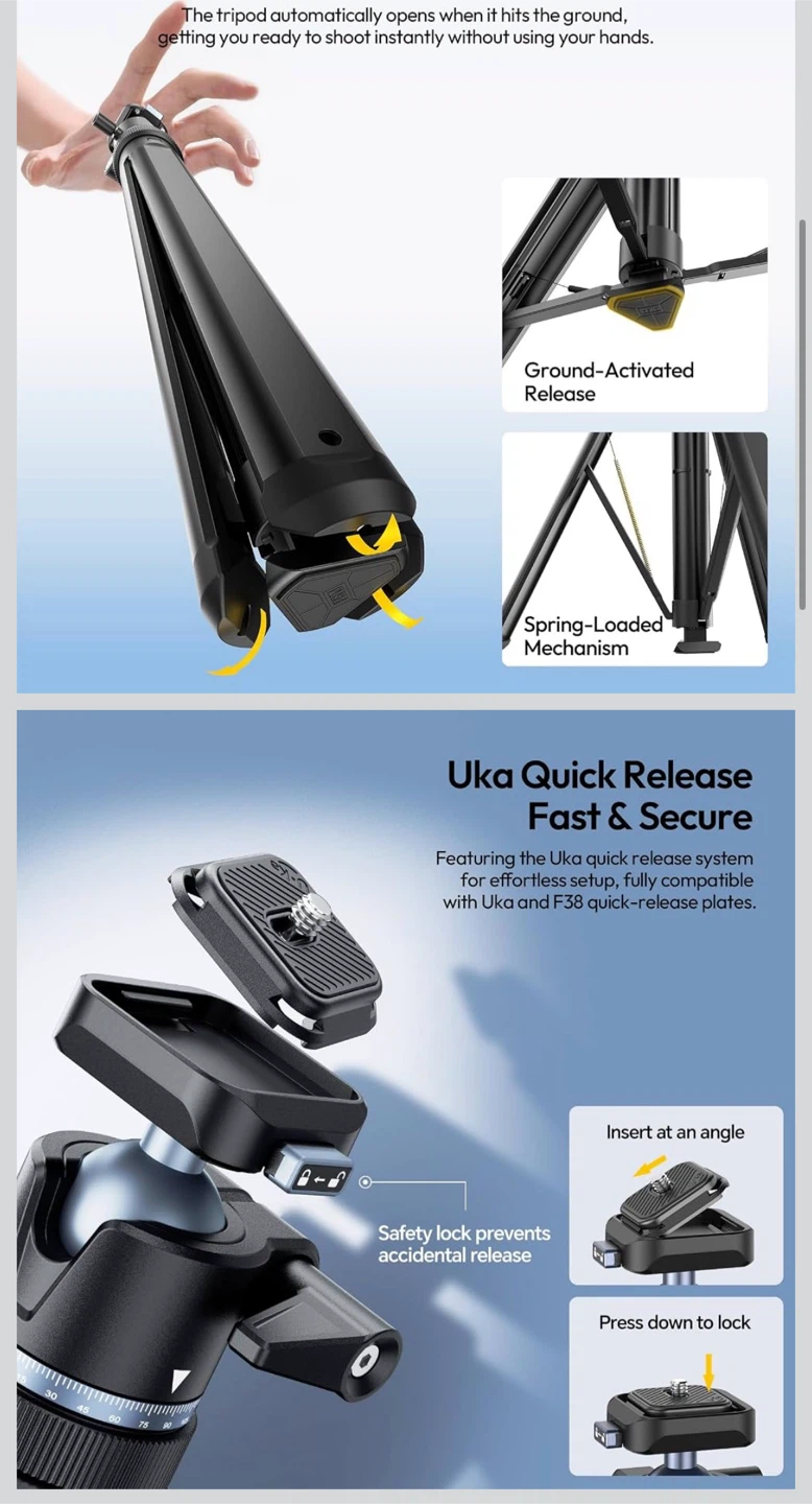 Ulanzi Versatile Tripod & Light Stand with Ball Head - photo 2