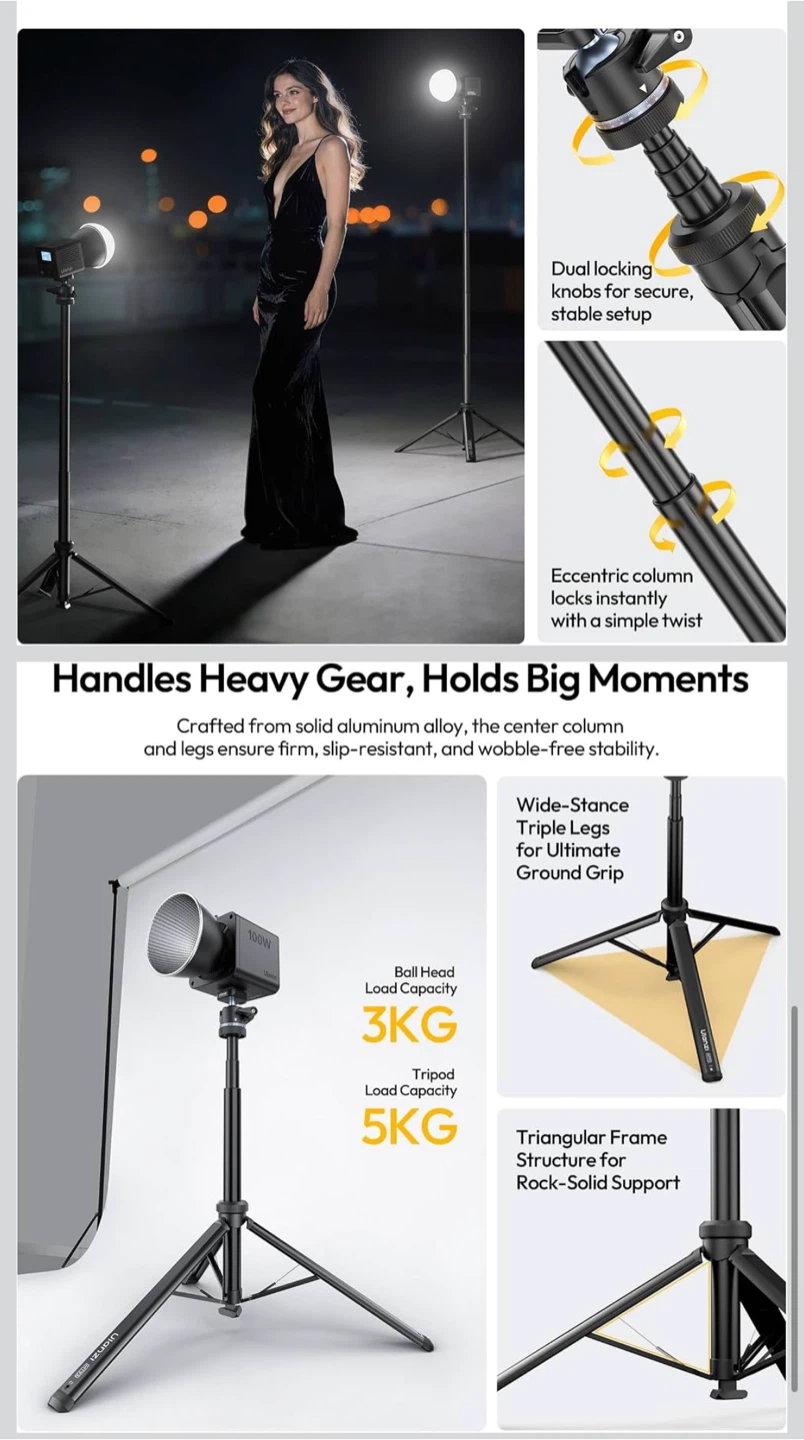 Ulanzi Versatile Tripod & Light Stand with Ball Head - photo 4