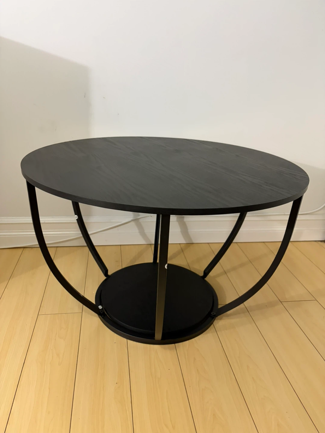 Black Round Coffee Table - photo 2