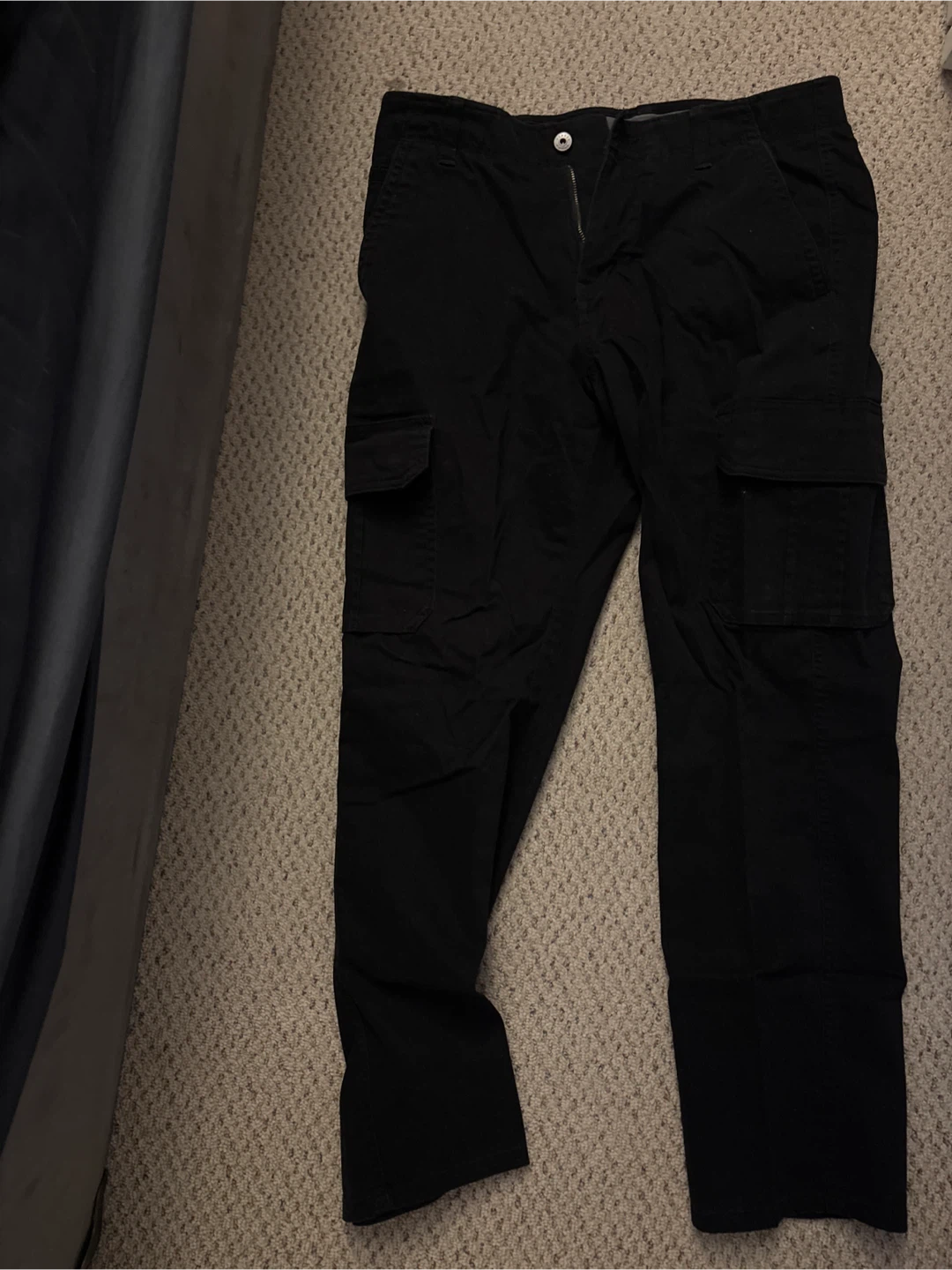 Black Cargo Pants - Marks
