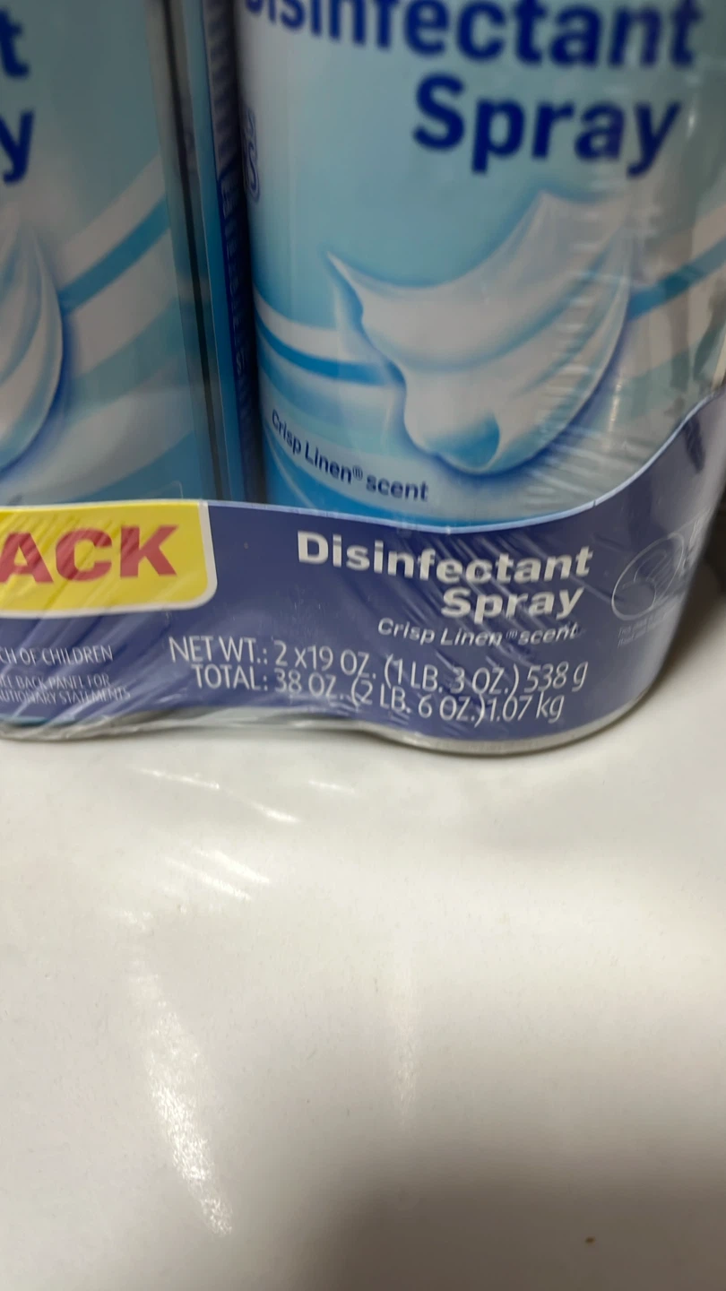 Lysol Disinfectant Spray - Crisp Linen Scent (2 Pack) - photo 2