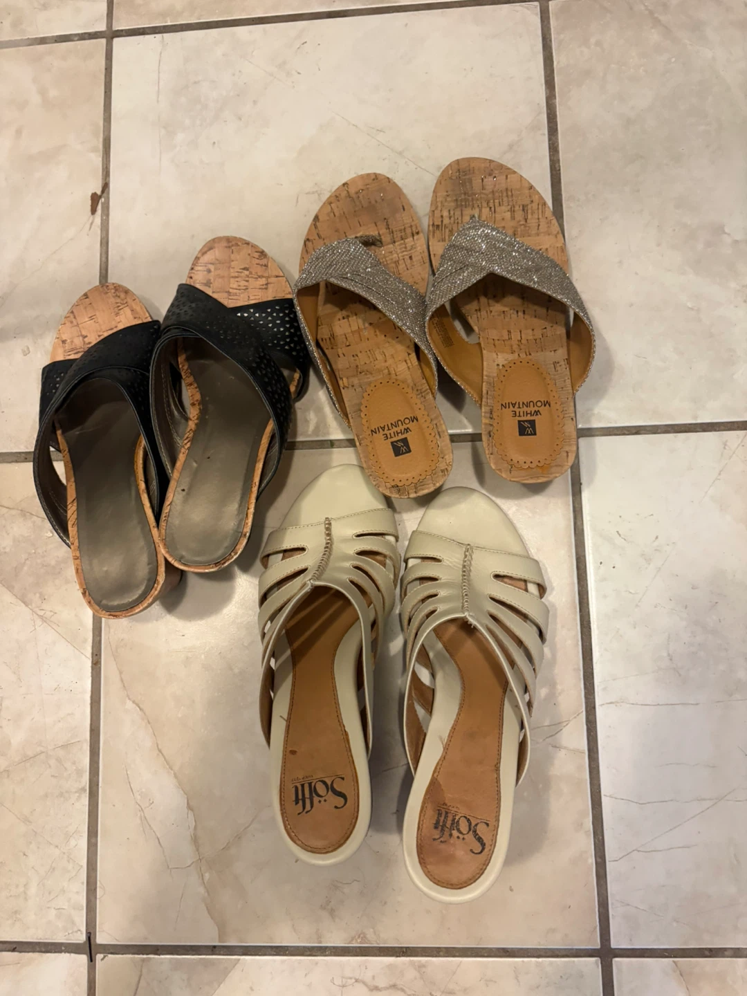 White Mountain & Sofft Sandals Bundle