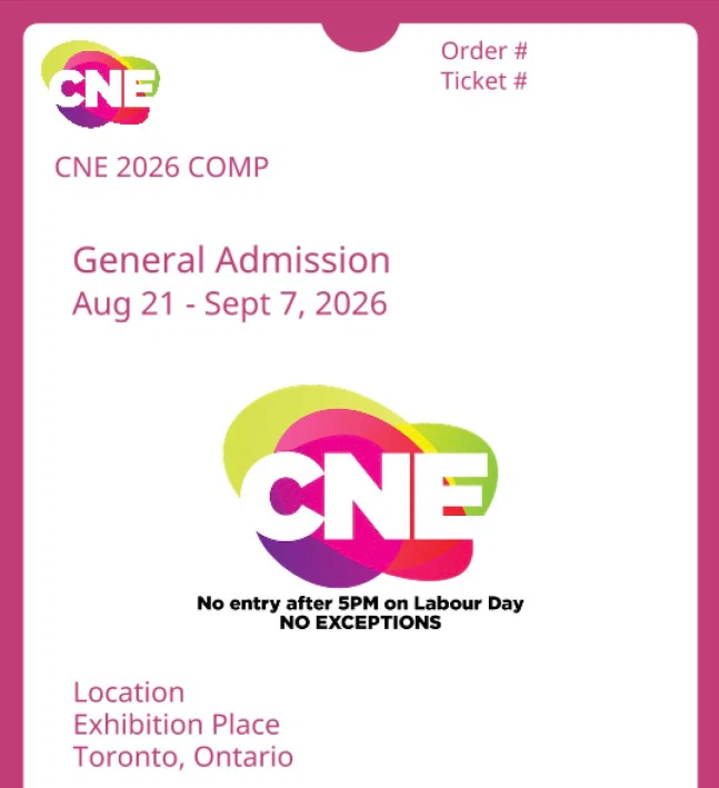 2x CNE General Admission Tickets (Adults)