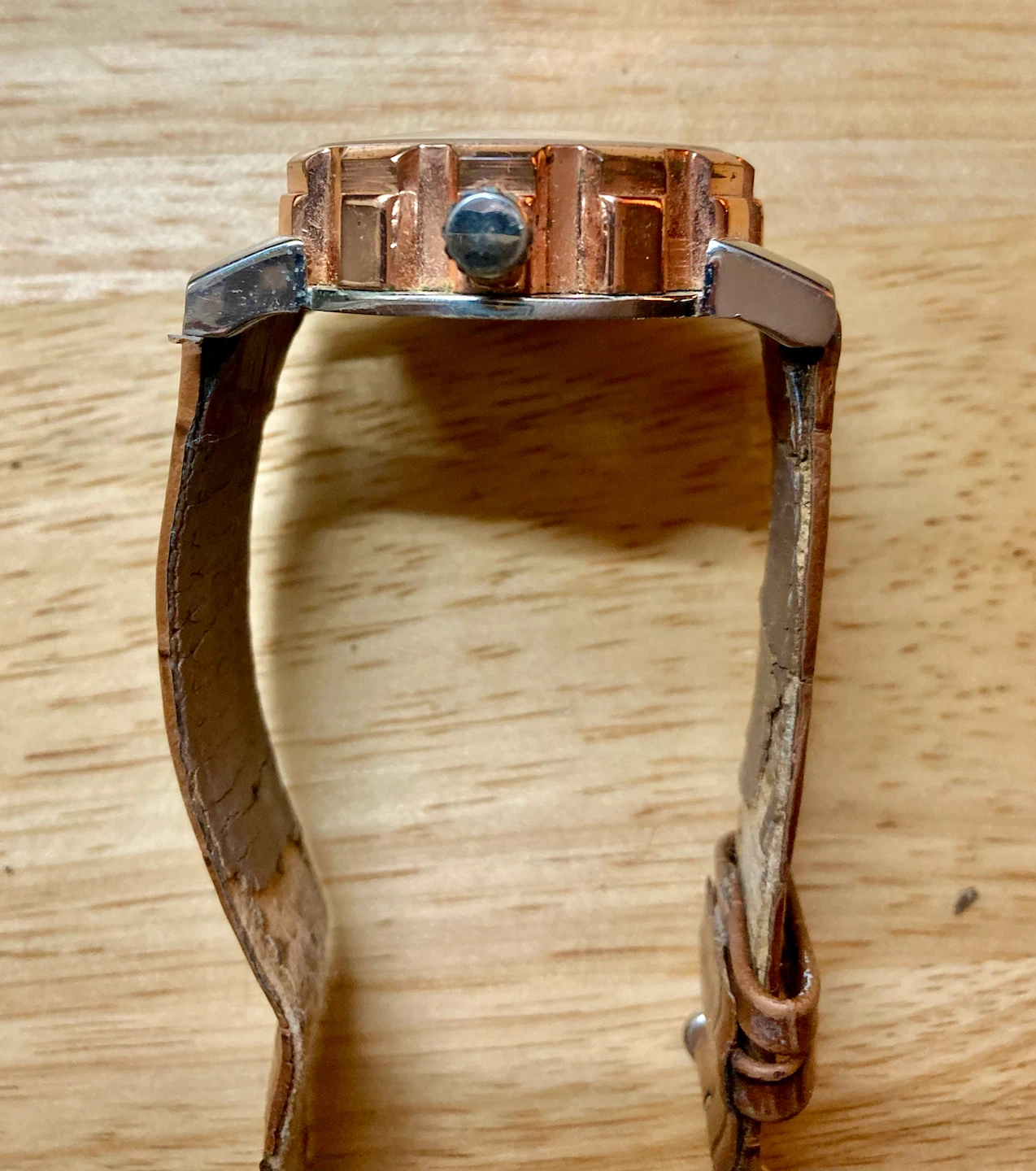 Winner Skeleton Manual Watch Brown Leather Strap - photo 5