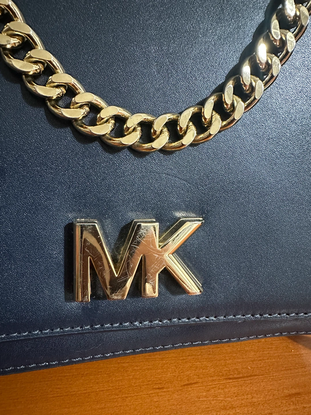 Michael Kors Navy Leather Crossbody Bag - photo 5