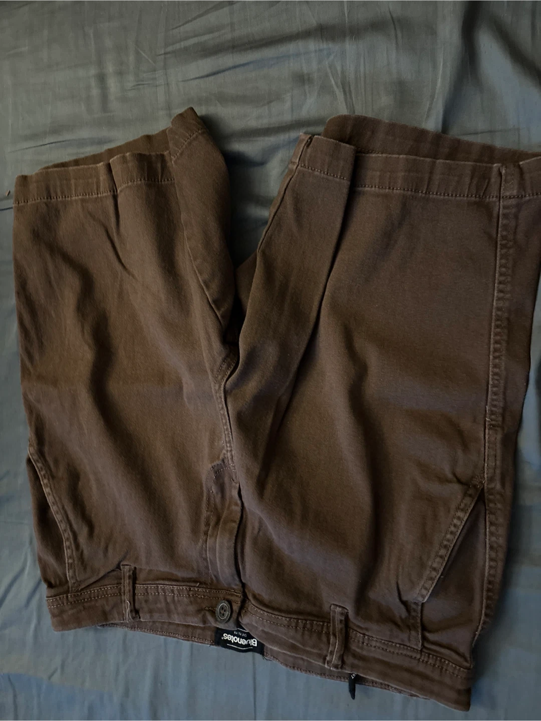 Brown Blue notes Denim Shorts
