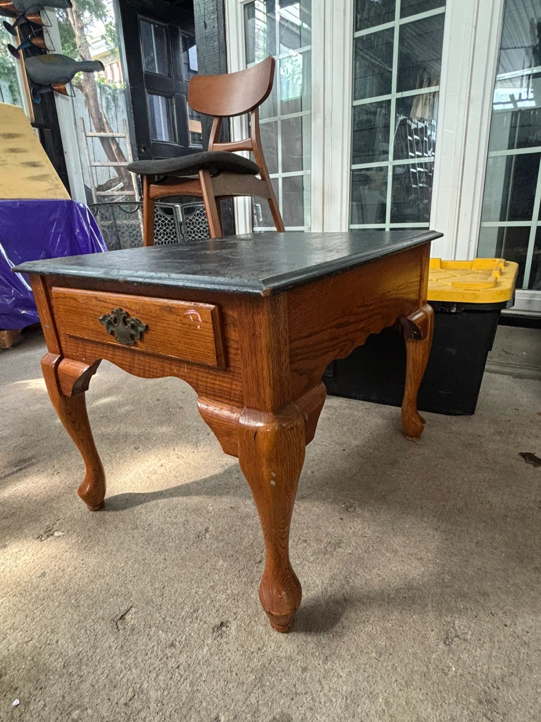 Vintage End Table with Drawer