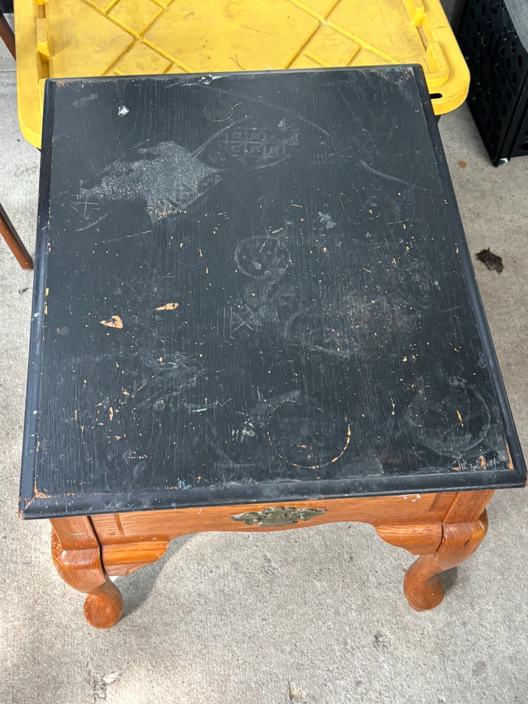 Vintage End Table with Drawer - photo 2