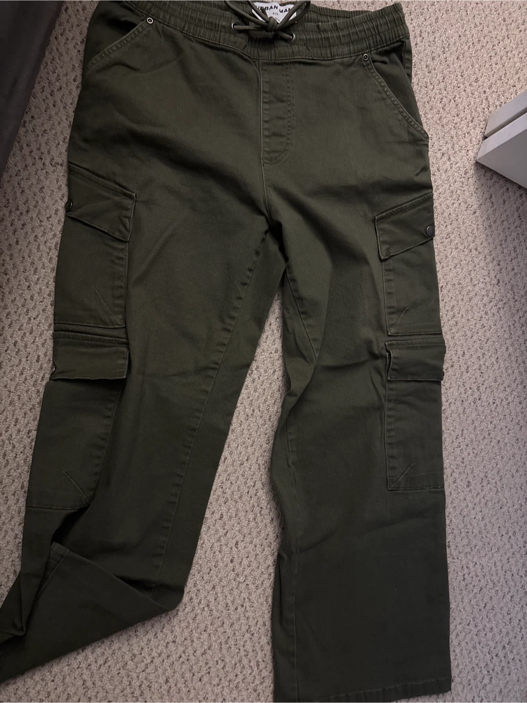 Urban Man Olive Green Cargo Pants