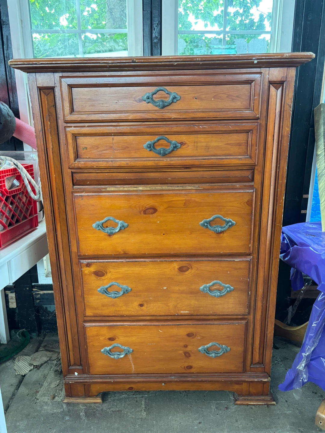 Wooden Dresser with 6 Drawers - photo 4