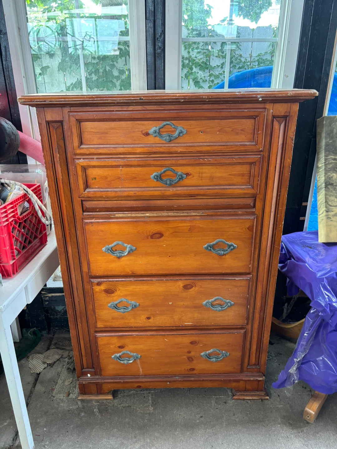 Wooden Dresser with 6 Drawers - photo 5