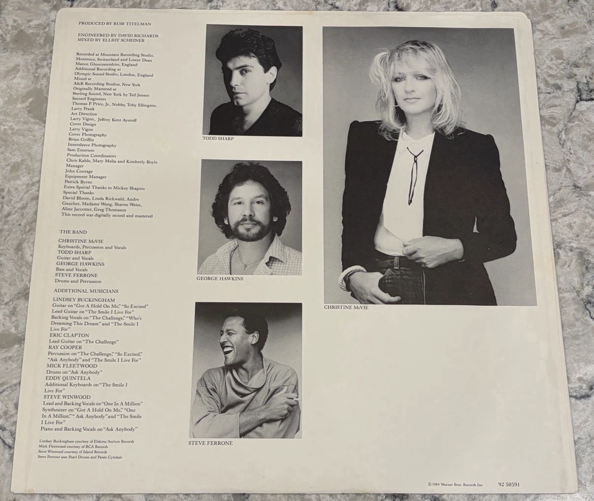 Christine McVie Self-Titled LP 1984 🇨🇦 Record (92-50591) - photo 3