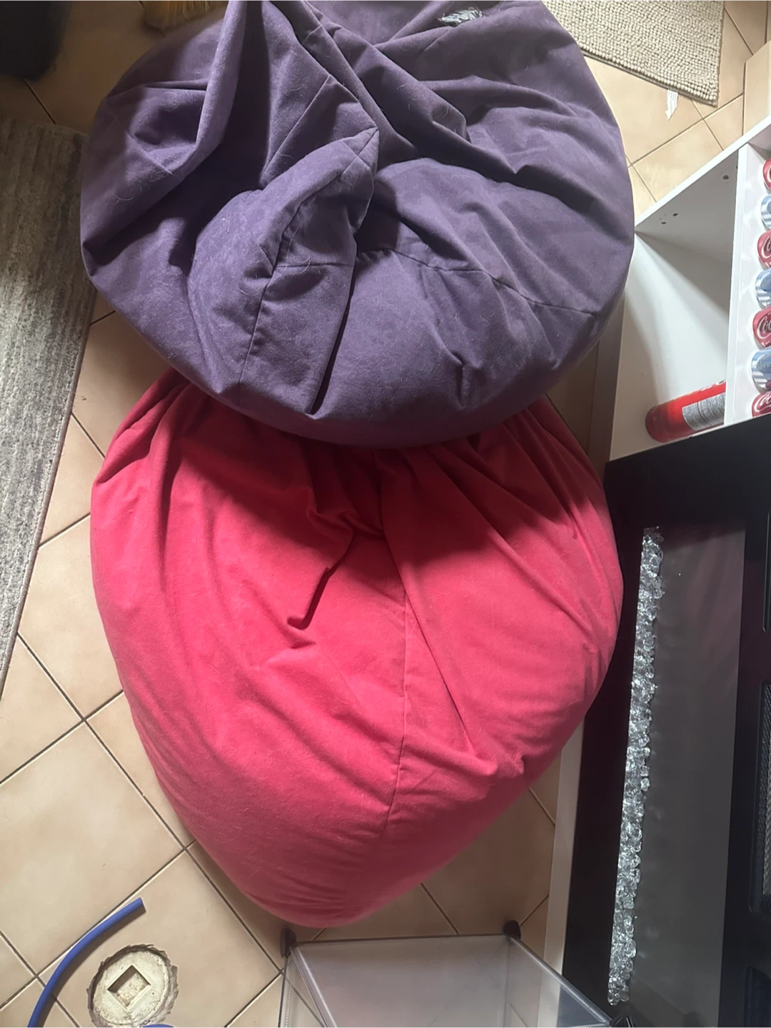 2 Bean Bag Chairs - Purple & Pink - photo 2