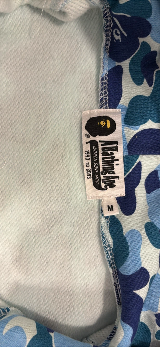 BAPE Blue Camo Shark Full Zip Hoodie - photo 4
