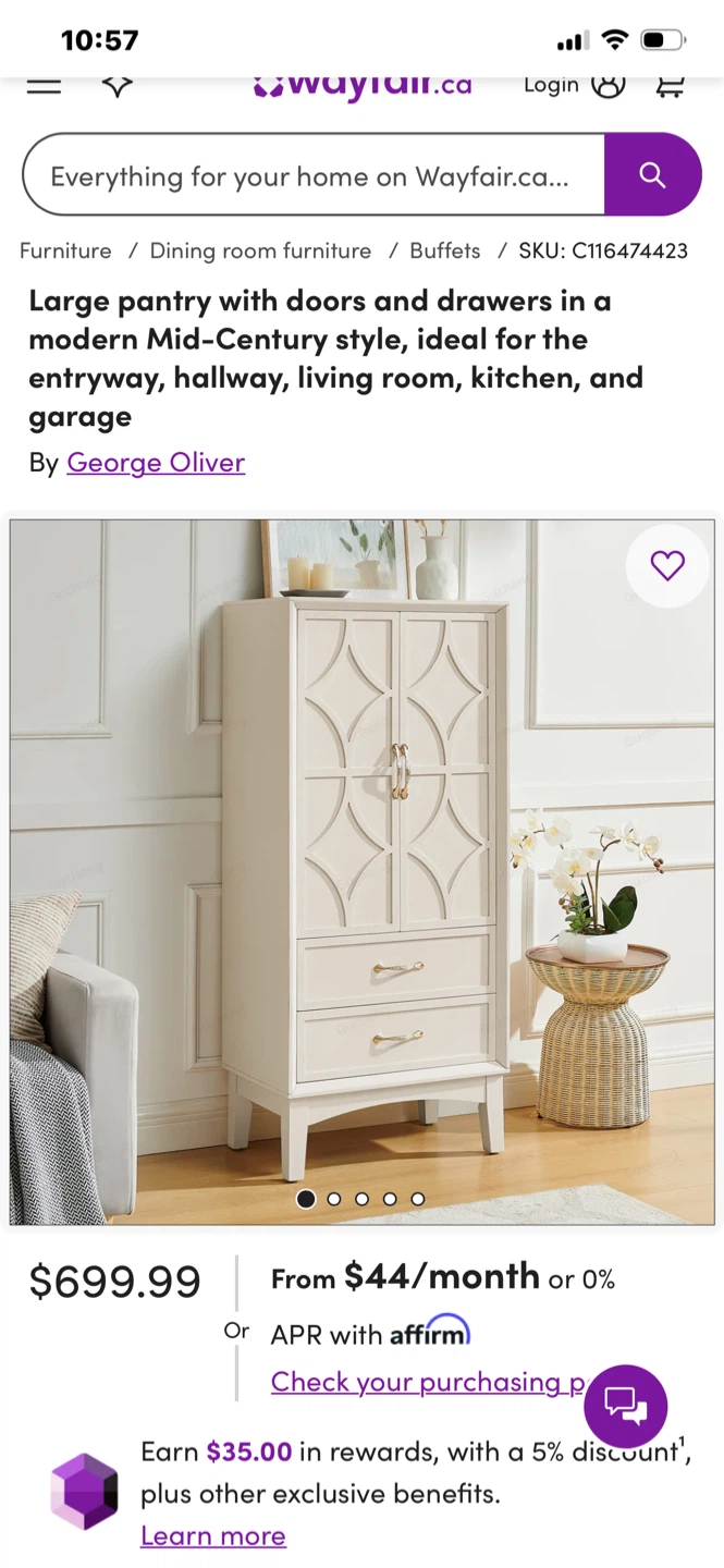 George Oliver Large Pantry Cabinet - photo 2