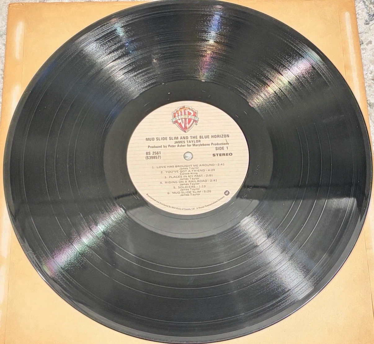 James Taylor Mud Slide Slim & the Blue Horizon 🇨🇦LP BS 2561) - photo 4