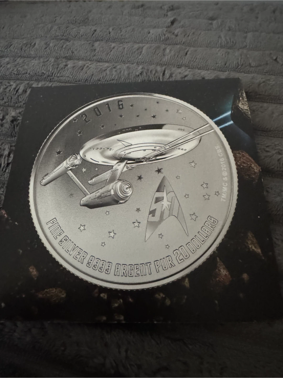 2016 Star Trek Fine Silver 20 Dollar Coin - photo 5