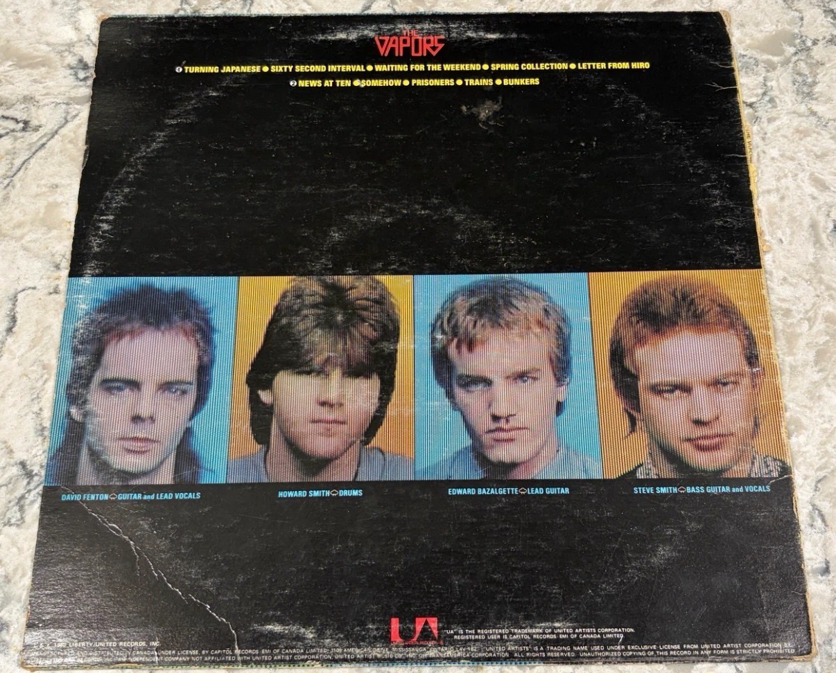 The Vapors New Clear Days LP 1980 🇨🇦 Original (LT-1049) - photo 2