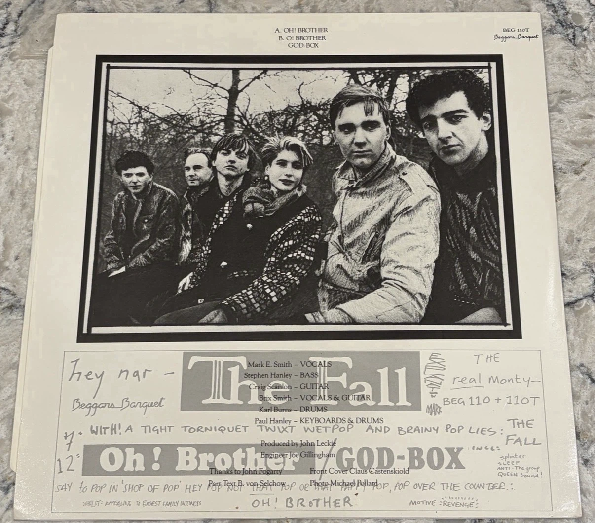 The Fall Oh! Brother Record 1984 UK Beggars Banquet (BEG 110T) - photo 3