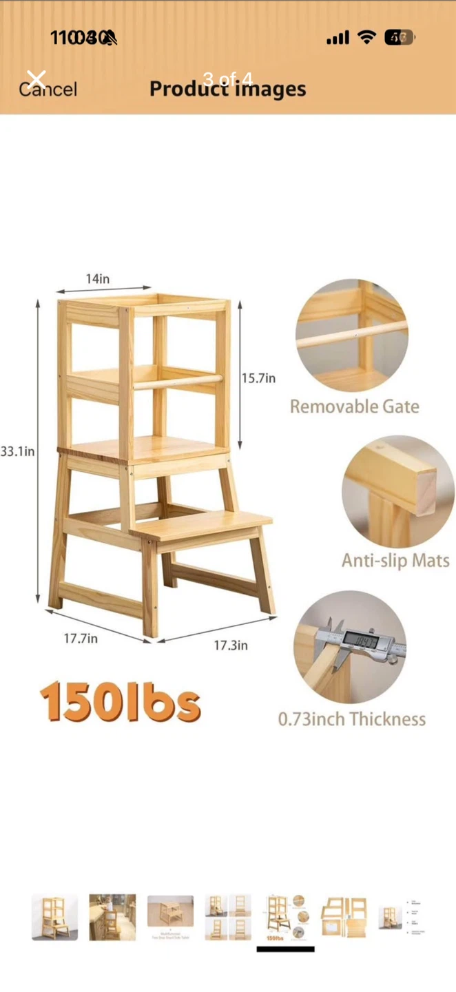 Kitchen Step Stool for Toddlers - photo 3