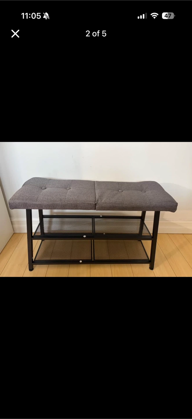 Shoe Bench with Storage - photo 2