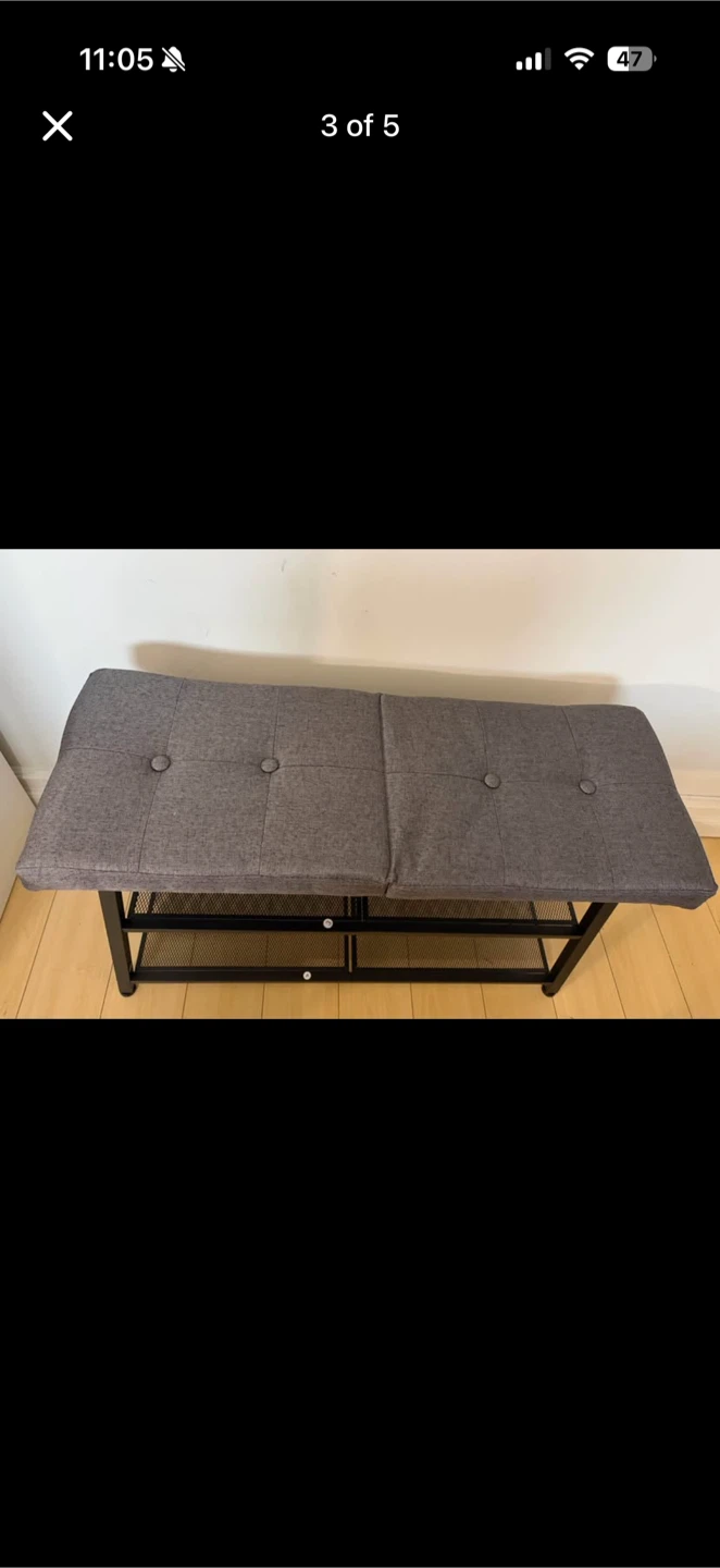 Shoe Bench with Storage - photo 3