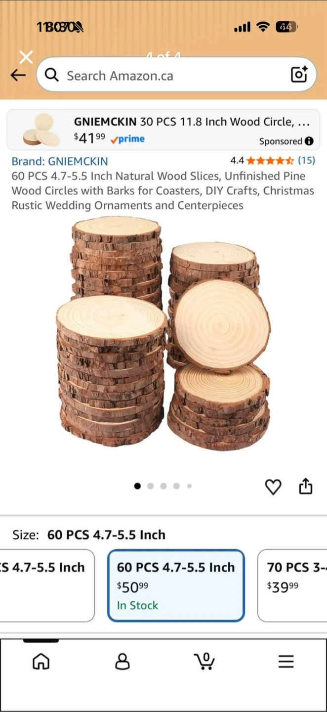 GNIEMCKIN Wood Slices (60 PCS) - photo 4