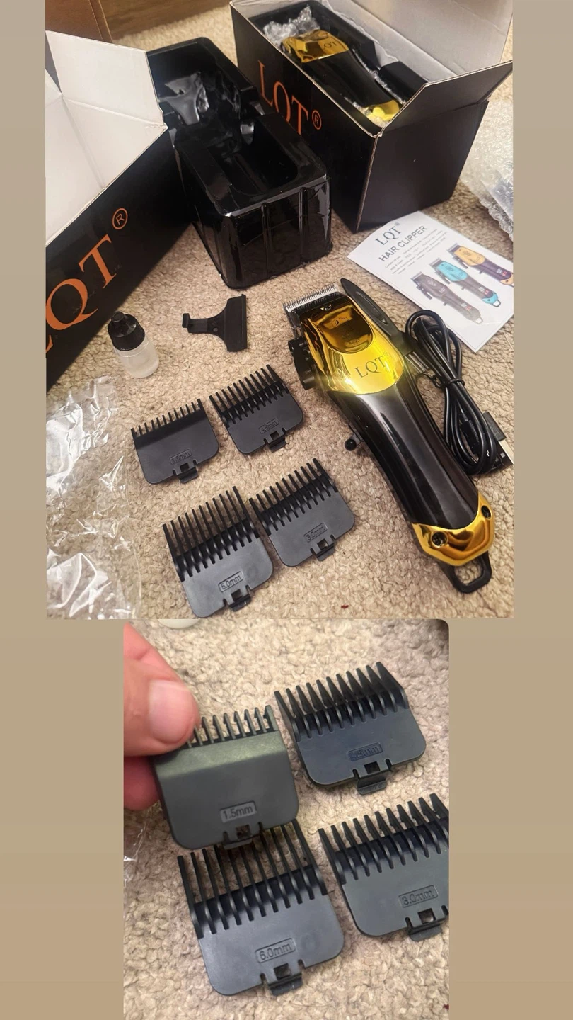 LQT Professional Hair Clippers - Gold & Black