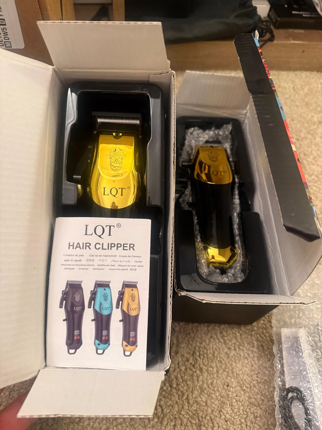 LQT Professional Hair Clippers - Gold & Black - photo 3
