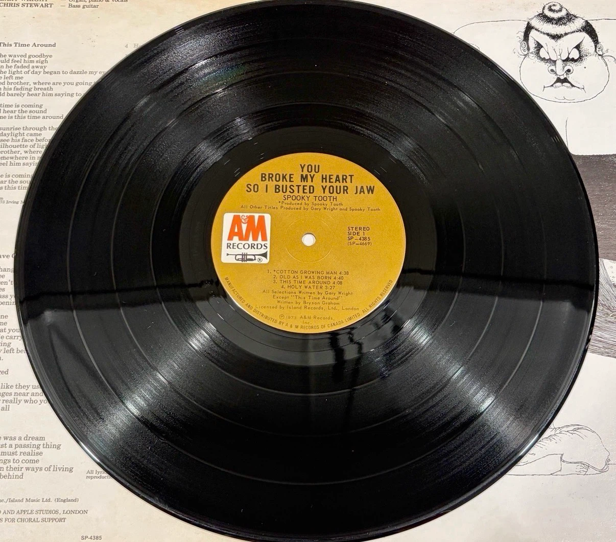 Spooky Tooth U Broke My ❤️ So I Busted Your Jaw LP (SP-4385) - photo 4