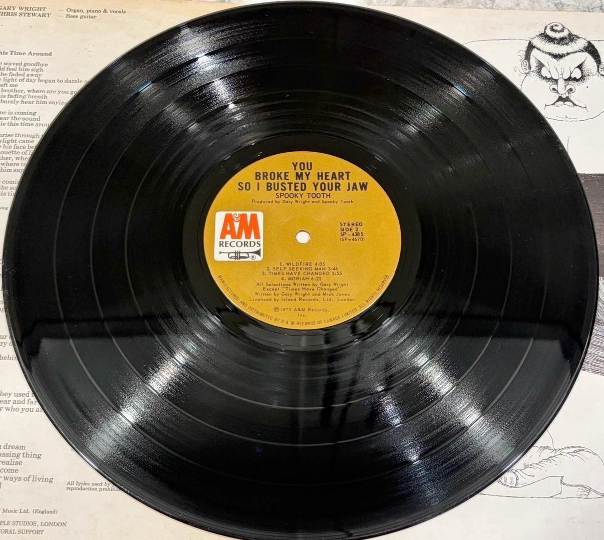 Spooky Tooth U Broke My ❤️ So I Busted Your Jaw LP (SP-4385) - photo 5