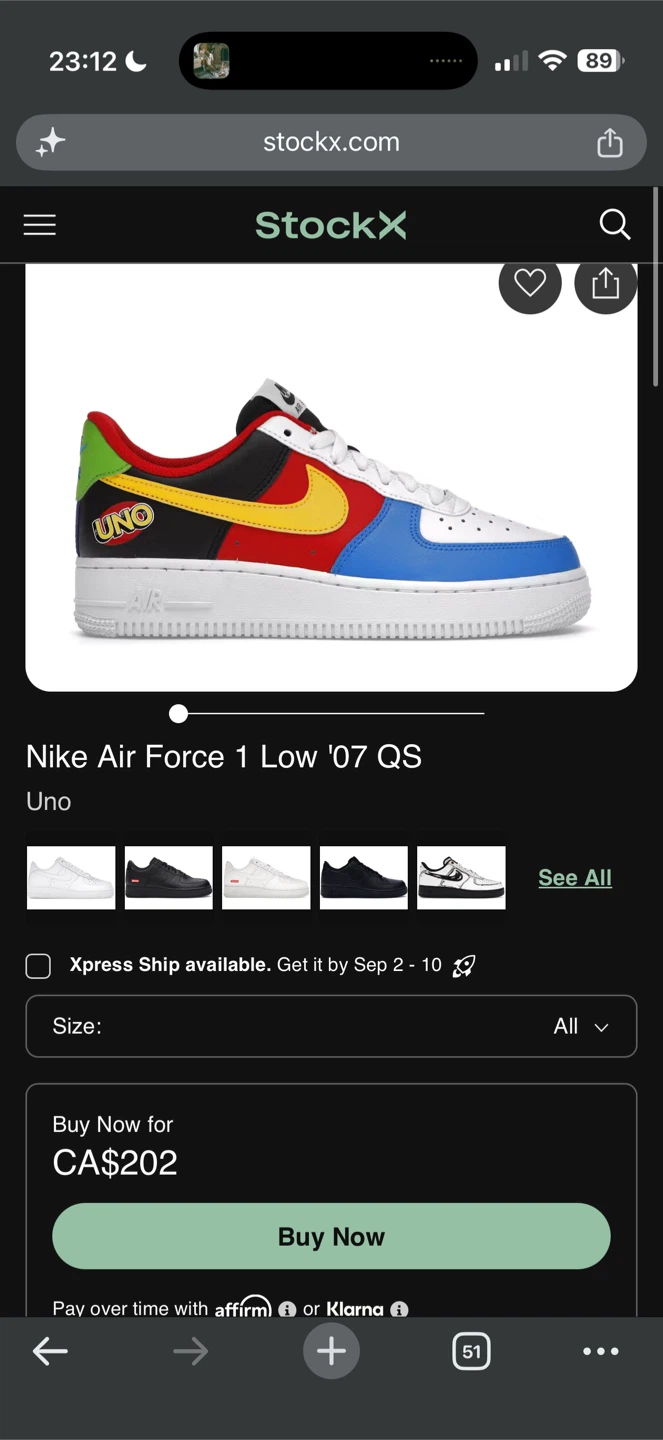 Nike UNO x Air Force 1 Low 50th Anniversary